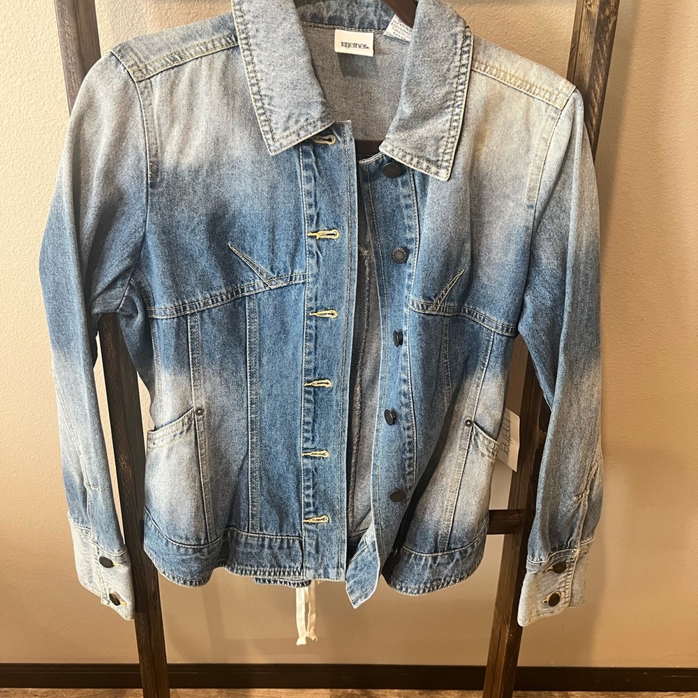 Topshop Faded Blue Denim Jacket